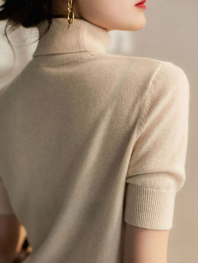 Chloe Vintage Diamond Turtleneck Knitted Top