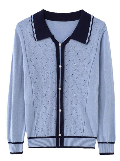 Makayla Classic Lapel Knitted Sweater