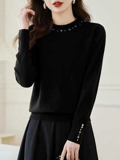 Molly Loose Auricular Knitted Sweater