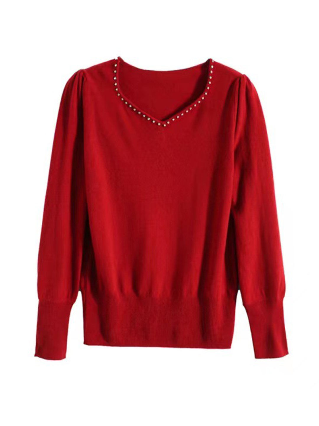 Chloe Elegant V-neck Knitted Sweater