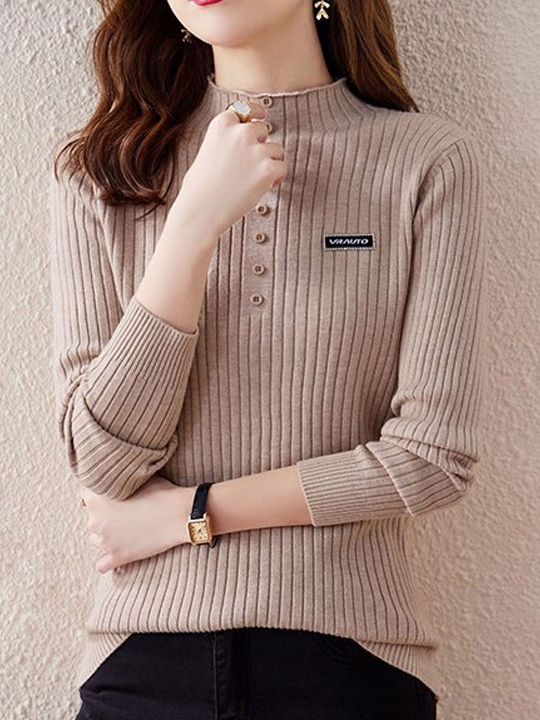 Isabella Classic Turtleneck Knitted Top